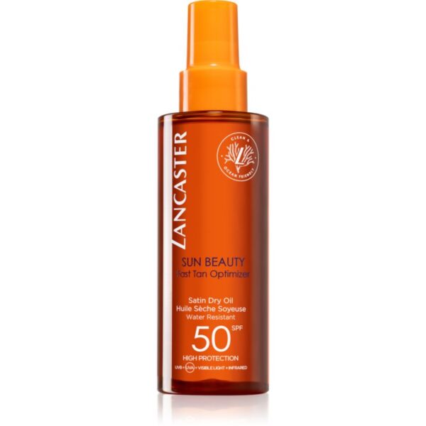 Lancaster Sun Beauty Satin Dry Oil Spray de ulei uscat de bronzat SPF 50 I. 150 ml-Țena