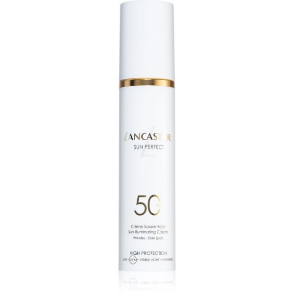 Lancaster Sun Perfect Sun Illuminating Cream crema de zi radianta pentru riduri si pete SPF 50 50 ml-ro