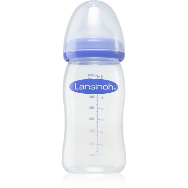 Lansinoh NaturalWave biberon pentru sugari Medium 240 ml-Țena