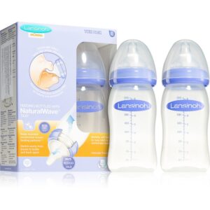 Lansinoh NaturalWave biberon pentru sugari Medium 2x240 ml-ro