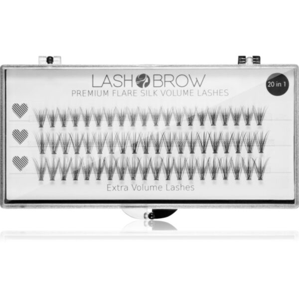 Lash Brow Premium Flare Silk Lashes gene false Extra Volume 1 buc-Țena