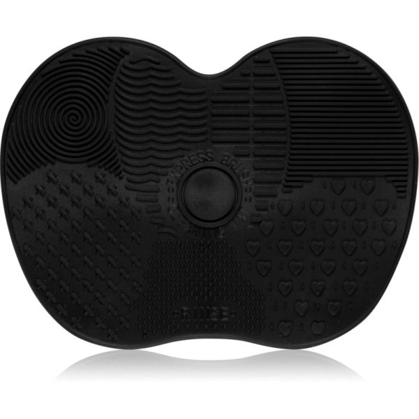 Lash Brow Silicone Make-up Brush Wash Matte Black suport pentru curățarea pensulelor mărime S 1 buc-Țena