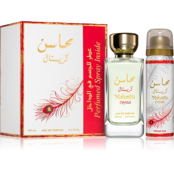 Lattafa Mahasin Crystal set cadou pentru femei-Țena