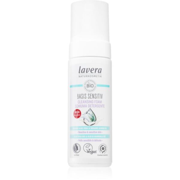 Lavera Basis Sensitiv demachiant spumant delicat pentru piele sensibilă 150 ml-Țena