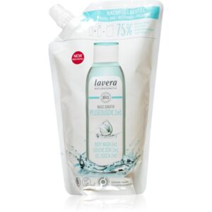 Lavera Basis Sensitiv gel de dus pentru corp si par pentru piele sensibila Refil 500 ml-Țena