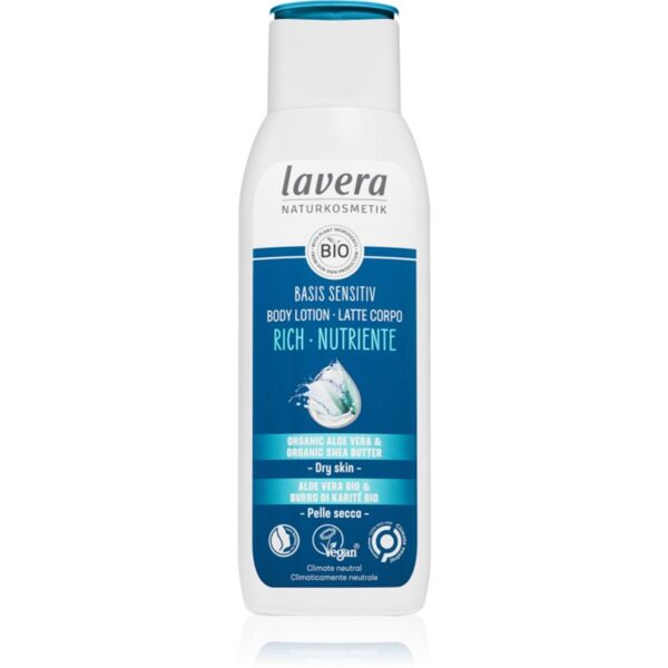 Lavera Basis Sensitiv lapte de corp intens hrănitor pentru piele uscata 250 ml-ro