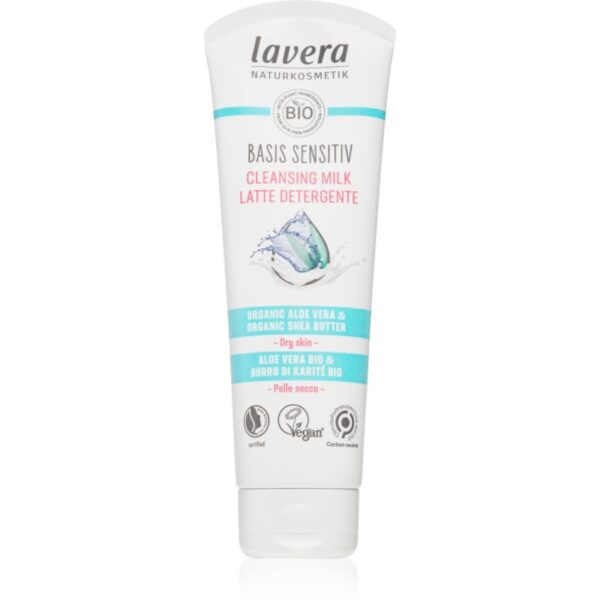 Lavera Basis Sensitiv lapte de curatare pentru piele uscata 125 ml-Țena