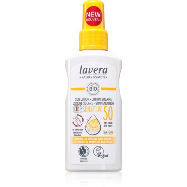 Lavera Kids Sensitive loțiune pentru plaja pentru copii SPF 50 100 ml-ro