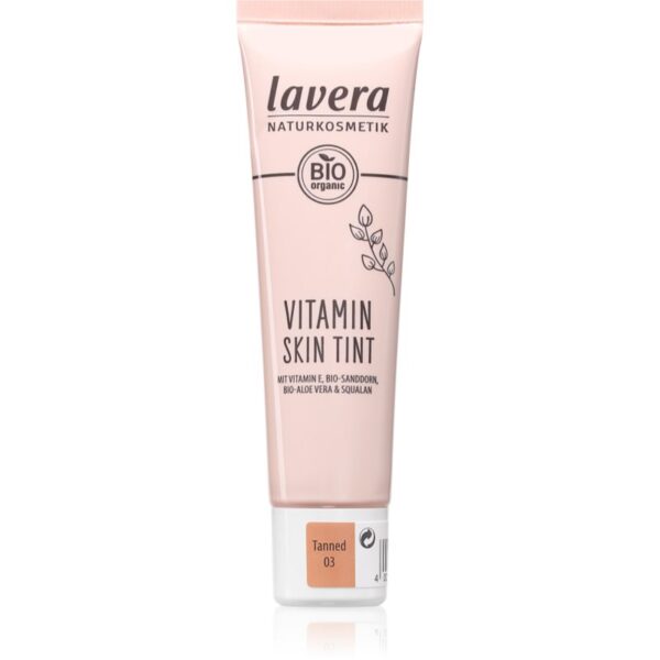 Lavera Vitamin Skin Tint crema pe baza de vitamine faciale culoare 03 Tanned 30 ml-Țena