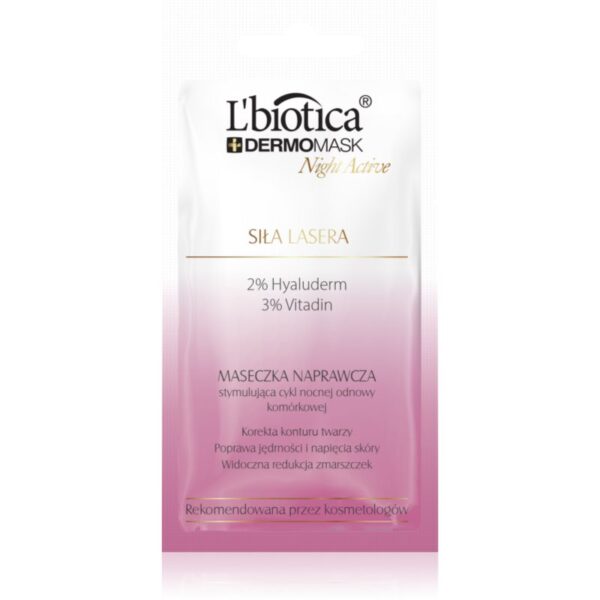 L’biotica DermoMask Night Active Masca de întinerire intensă cu celule stem 12 ml-ro