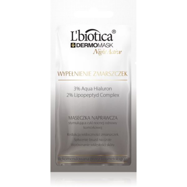 L’biotica DermoMask Night Active masca anti-riduri efect intens anti-rid 12 ml-ro