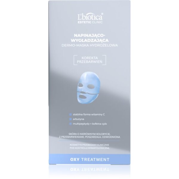 L’biotica Estetic Clinic Oxy Treatment mască intensă cu hidrogel pentru fermitatea pielii 1 buc-Țena