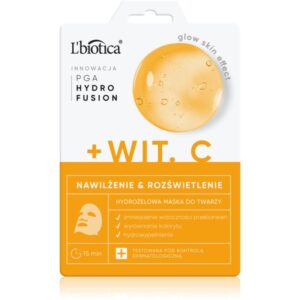 L’biotica PGA Hydro Fusion + Vitamin C mască intensă cu hidrogel pentru o piele mai luminoasa 1 buc-ro