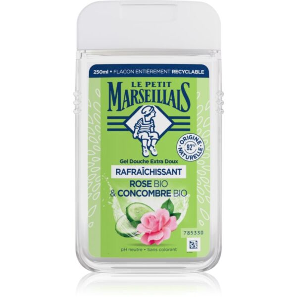 Le Petit Marseillais Rose BIO & Cucumber BIO gel de duș mătăsos 250 ml-ro