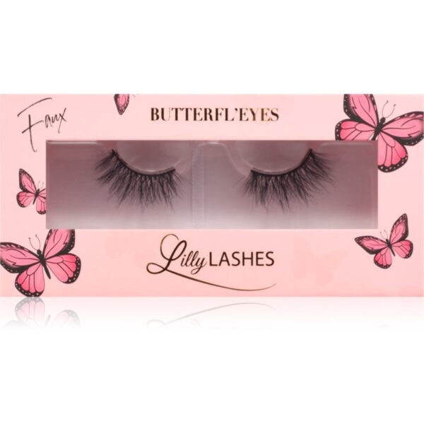 Lilly Lashes 3D Faux Mink Butterfl'eyes gene false tip Flirty 1 pereche-ro