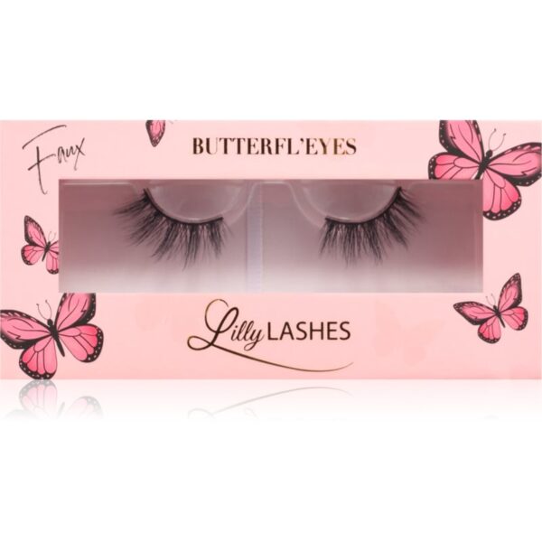 Lilly Lashes 3D Faux Mink Butterfl'eyes gene false tip Heiry 1 pereche-ro