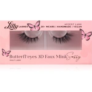 Lilly Lashes 3D Faux Mink Butterfl'eyes gene false tip Sassy 1 pereche-ro