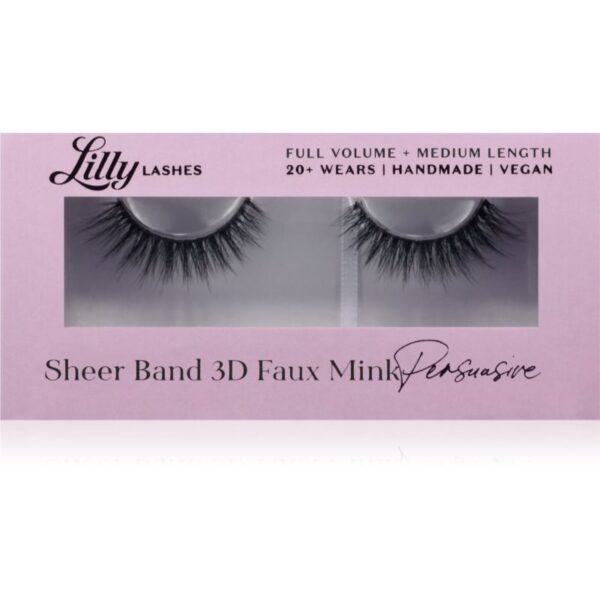 Lilly Lashes 3D Faux Mink gene false tip Persuasive 1 pereche-ro