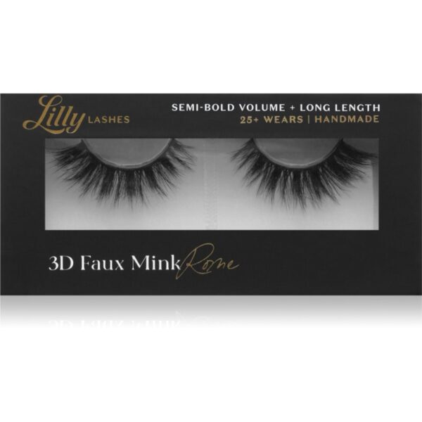 Lilly Lashes 3D Faux Mink gene false tip Rome 1 pereche-Țena