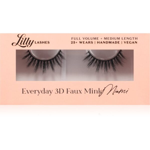 Lilly Lashes Everyday 3D Faux Mink gene false tip Everyday Miami 1 pereche-ro