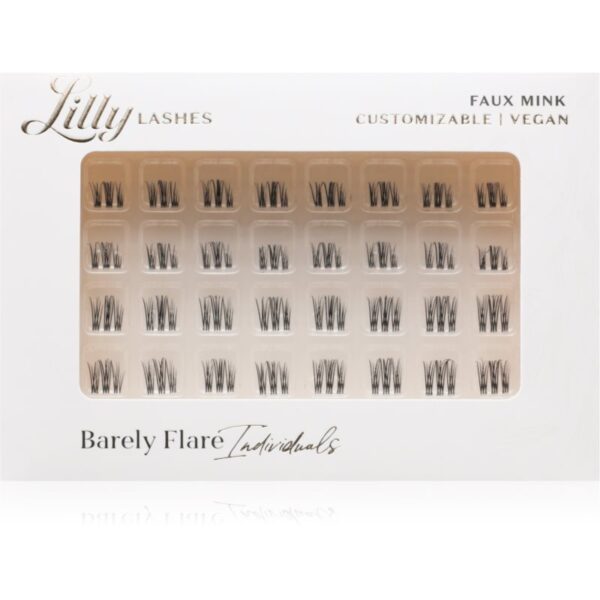 Lilly Lashes Individual Flares gene false culoare Barely Flare 32 buc-Țena