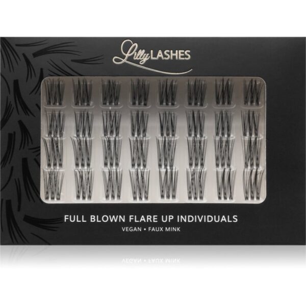 Lilly Lashes Individual Flares gene false culoare Full Blown Flare Up 32 buc-Țena