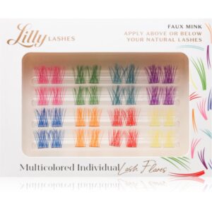 Lilly Lashes Multicolored Individual mănunchiuri de gene individuale autoadezive 32 buc-Țena