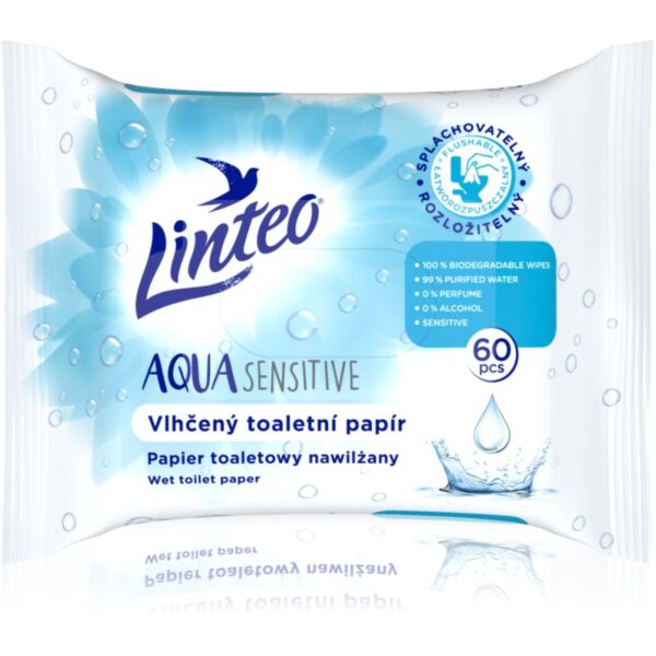 Linteo Aqua Sensitive hârtie igienică umedă 60 buc-ro