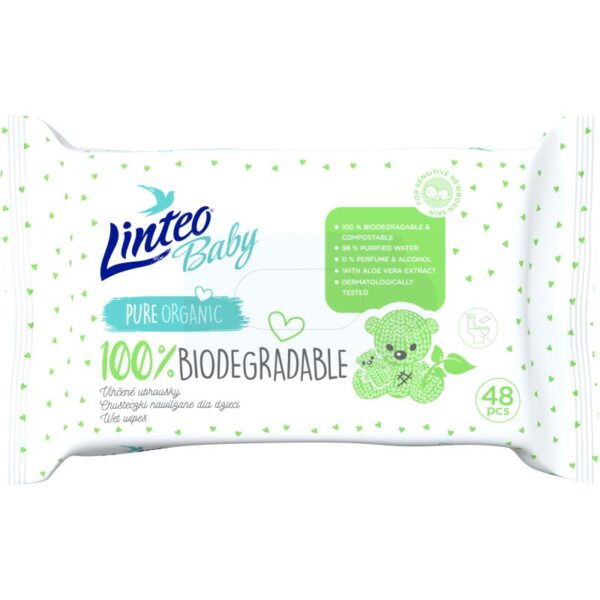 Linteo Baby 100% Biodegradable servetele delicate pentru copii 48 buc-ro