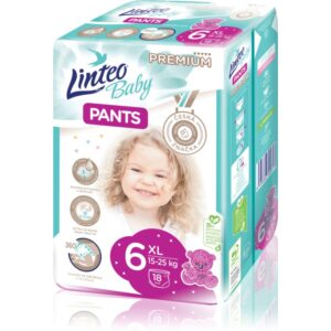 Linteo Baby Pants scutece de unică folosință tip chiloțel XL Premium 15-25 kg 18 buc-ro