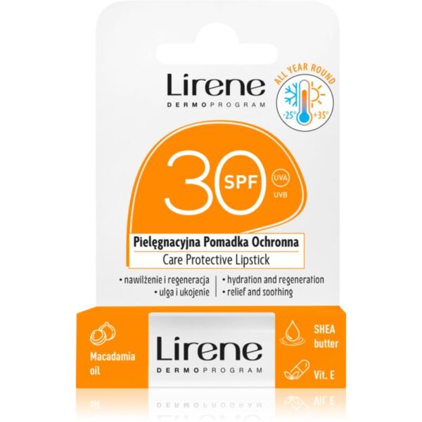 Lirene Care Protective Lipstick balsam de buze protector cu efect de hidratare SPF 30 4.6 g-ro