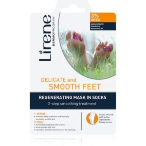 Lirene Foot Care Pasul 2 - Tratament de regenerare pentru picioare peeling + masca sub forma de șosete 3% Urea 1 pereche-ro