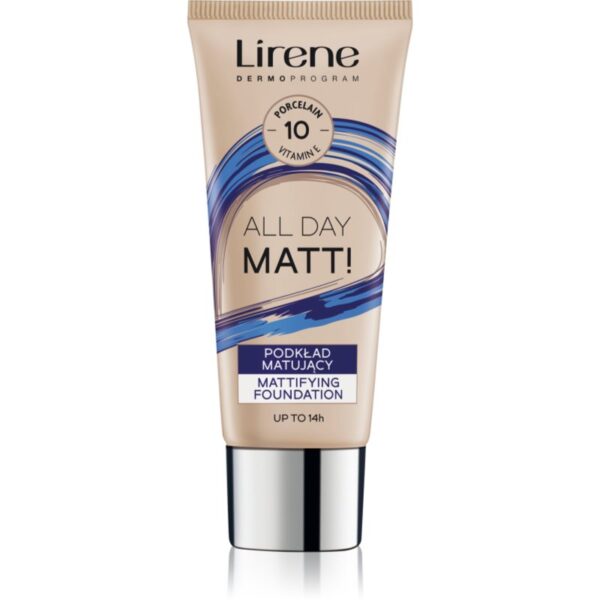 Lirene Nature Matte Make-up lichid matifiant pentru un efect de lunga durata culoare 10 Porcelain 30 ml-ro