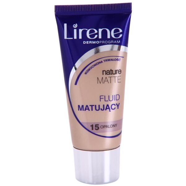 Lirene Nature Matte Make-up lichid matifiant pentru un efect de lunga durata culoare 15 Tanned 30 ml-Țena