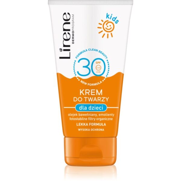Lirene Sun care crema de soare pentru fata pentru copii SPF 30 50 ml-Țena