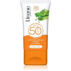 Lirene Sun care emulsie protectoare de zi pentru fata si decolteu aloe vera spf 50 50 ml-Țena