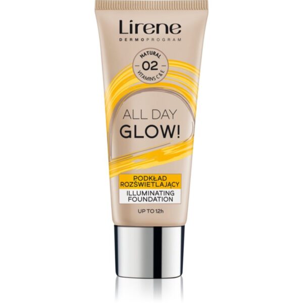 Lirene Vitamin C machiaj lichid lucios pentru un efect de lunga durata culoare 02 Natural 30 ml-Țena