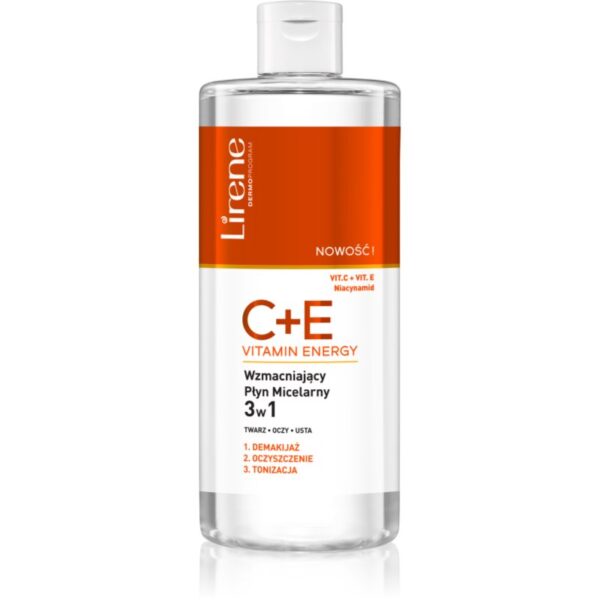 Lirene Vitamin C+E apă micelară 3 în 1 cu vitamine C si E 400 ml-ro