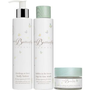 Little Butterfly Little One's Essentials Kit set cadou pentru bebeluși 3 buc-Țena