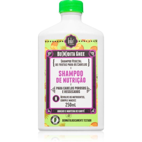 Lola Cosmetics BE(M)DITA GHEE SHAMPOO DE NUTRIÇÃO sampon hranitor pentru păr 250 ml-Țena