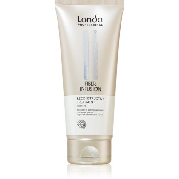 Londa Professional Fiber Infusion In-Salon Reconstructive Treatment mască regeneratoare pentru părul deteriorat cu keratina 200 ml-Țena