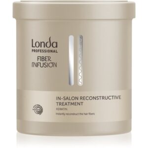Londa Professional Fiber Infusion In-Salon Reconstructive Treatment mască regeneratoare pentru părul deteriorat cu keratina 750 ml-Țena