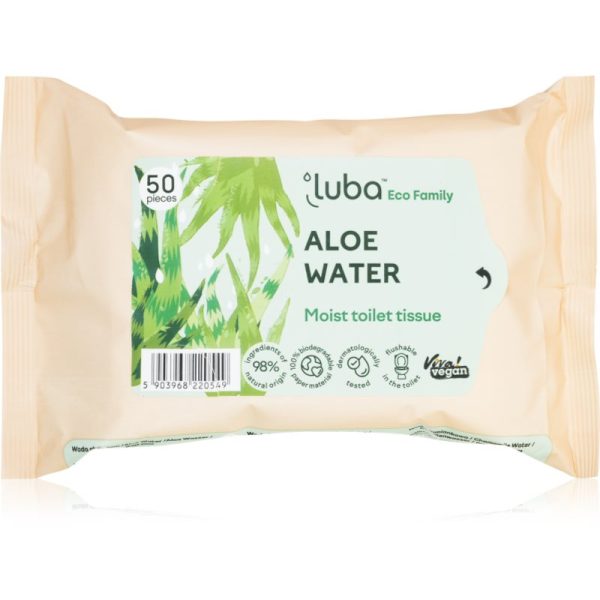 Luba ECO Family hârtie igienică umedă Aloe vera 50 buc-ro