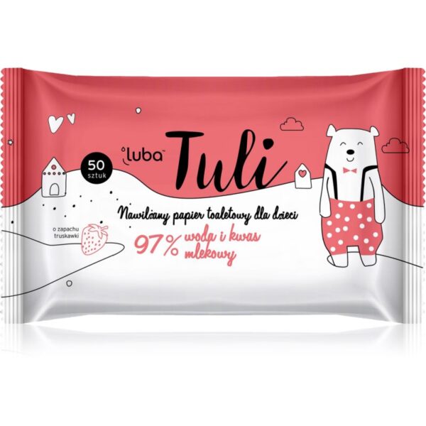 Luba Tuli Lactic acid hârtie igienică umedă cu acid lactic pentru copii Strawberry 50 buc-ro