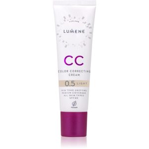Lumene CC Color Correcting Cream Crema CC pentru un ten uniform SPF 20 culoare 0.5 Light 30 ml-Țena