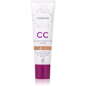 Lumene CC Color Correcting Cream Crema CC pentru un ten uniform SPF 20 culoare 4 Tan 30 ml-Țena