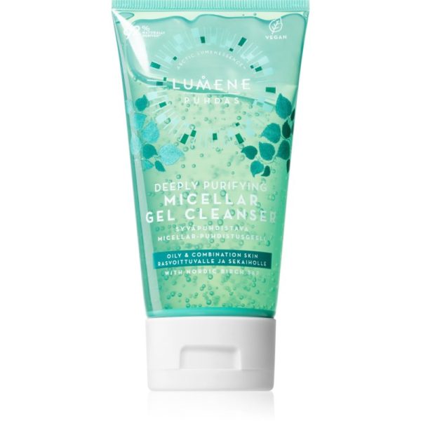 Lumene Deeply Purifying [PUHDAS] gel de curatare micelar pentru ten gras și mixt 150 ml-Țena