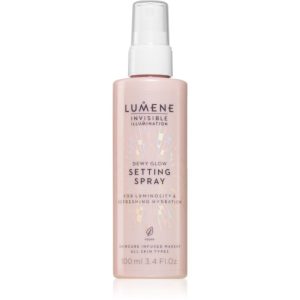 Lumene Invisible Illumination Dewy Glow spray pentru fixare și strălucire 100 ml-Țena