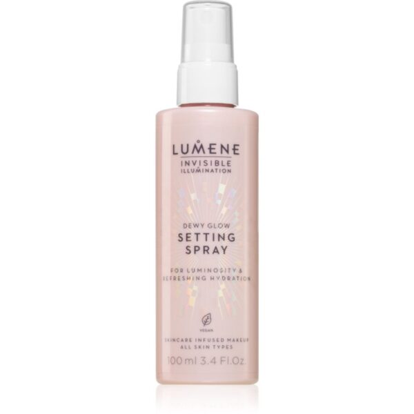 Lumene Invisible Illumination Dewy Glow spray pentru fixare și strălucire 100 ml-Țena