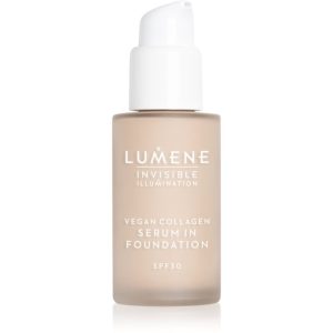 Lumene Invisible Illumination Vegan Collagen Serum in Foundation make-up cu textura usoara cu efect de nutritiv SPF 30 0.5 30 ml-ro